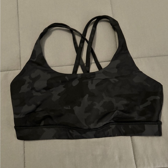 lululemon athletica Other - Lululemon Energy Bra in Incognito Camo Multi Grey, size 10